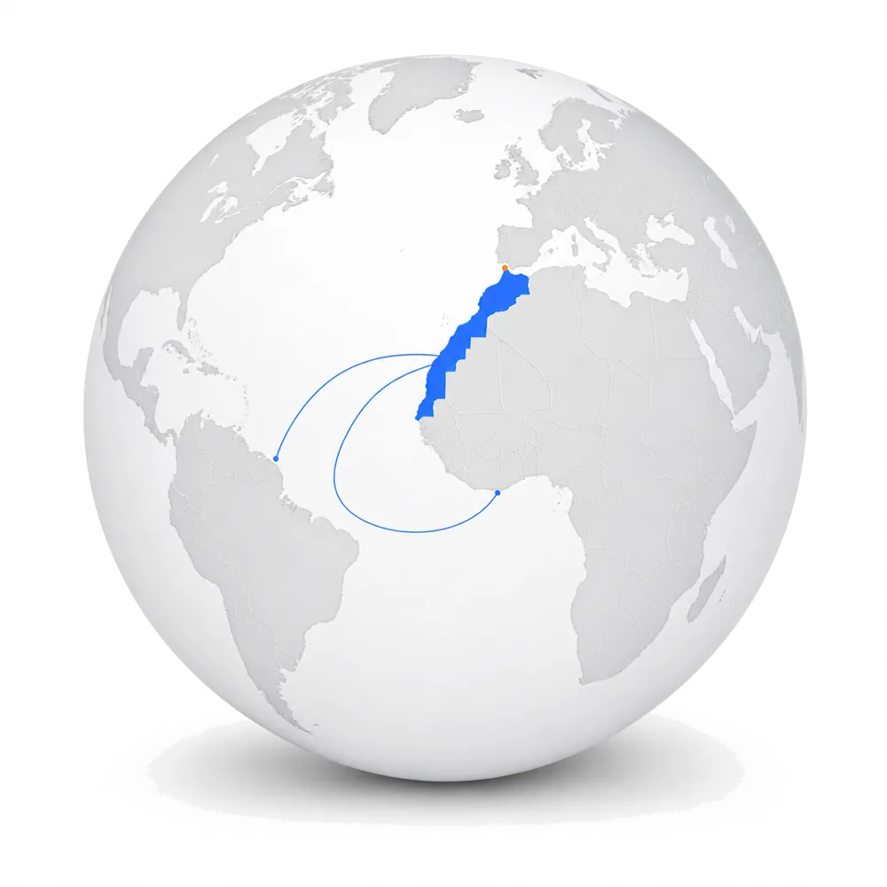 Réseau FAN — du Maroc vers l'Afrique du Nord et de l'Ouest